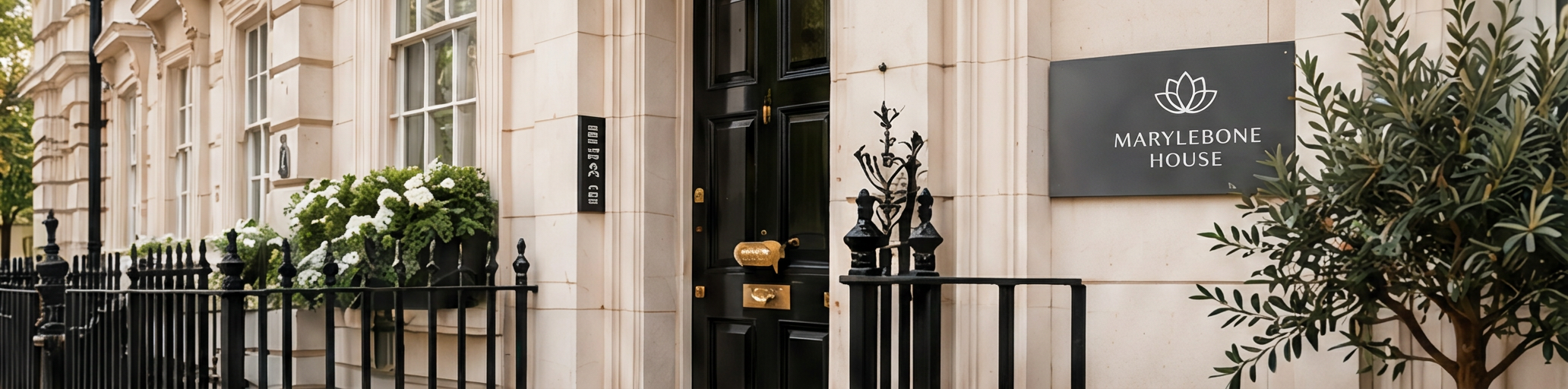 Marylebone House clinic entrance on Crawford Street